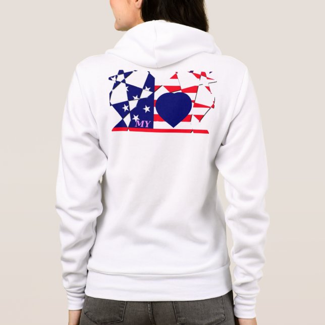 Skapa din egen röda vita och blå t shirt (Baksida)
