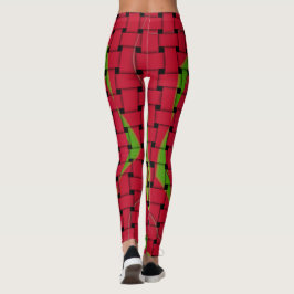 Skapa din egen rödvävda tjärtplattor leggings