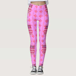 Skapa din egen Roligt på födelsedagen Leggings