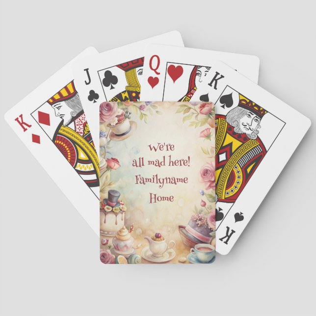 Skapa din egen romantiska och fantastiska teserver casinokort (Baksidan)