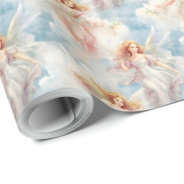 Skapa din egen romska Rosa och Lila Änglar Presentpapper