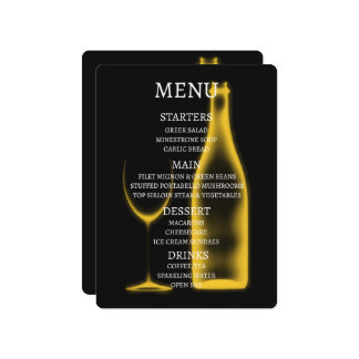 Skapa din egen röntgenvinglas & flaska meny