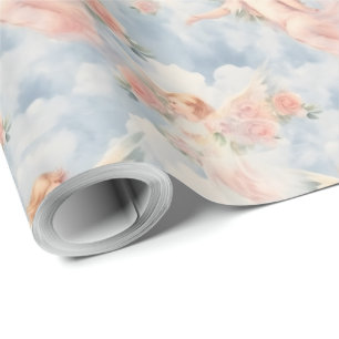 Skapa din egen Rosa Änglar & Rosa ros Presentpapper