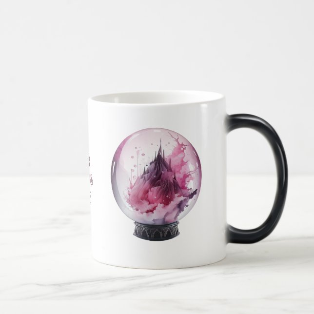 Skapa din egen Rosa Crystal Boll Magisk Mugg (Höger)