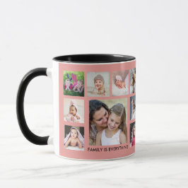 Skapa din egen Rosa för 18-familjsfoto Mugg