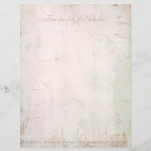 Skapa din egen rosa grön shabby chic grunge brevhuvud