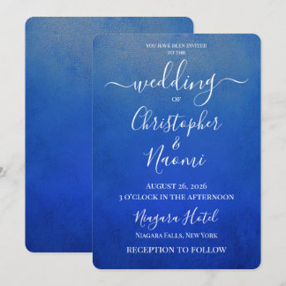 Skapa din egen Royal Blue-struktur Inbjudningar