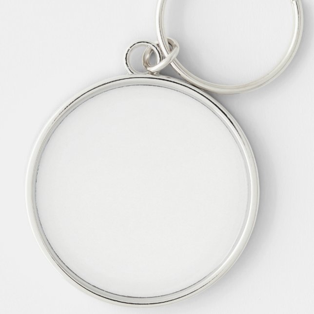 Skapa Din Egen Rund Silverfärgad Nyckelring (Framsidan)