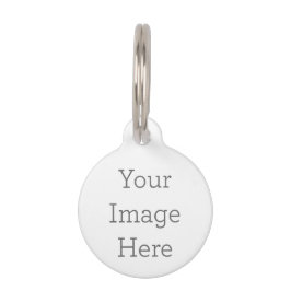 Skapa din egen runda, lilla pet-tagg hund ID bricka