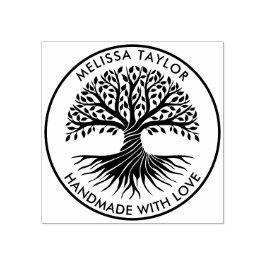 Skapa din egen runda Livets träd-familj Namn Stämpel