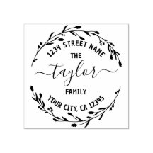 Skapa din egen runda Returadress-familj Namn R