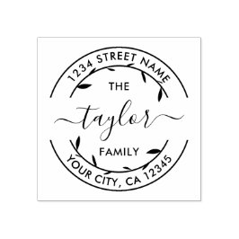 Skapa din egen runda Returadress-familj Namn Stämpel