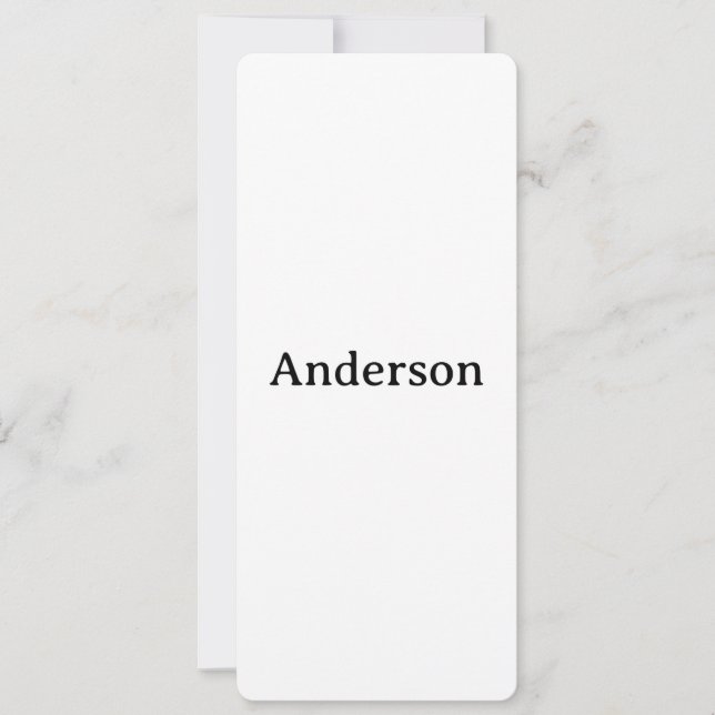 Skapa din egen rundad 10,2 cm x 23,5 cm inbjudningar (Framsida)