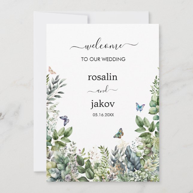 Skapa din egen rustika bröllop inbjudningar (Framsida)