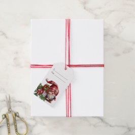 Skapa Din Egen Rutig Jul Tomte Presentetikett
