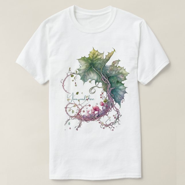 Skapa din egen sädesvätska av Grapevine Måne T Shirt (Design framsida)