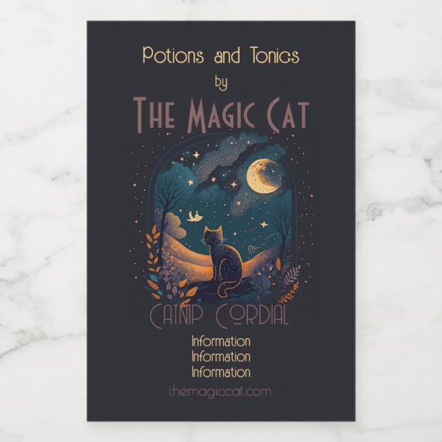 Skapa din egen scen för svartvit scen vinetikett (Enkel etikett)