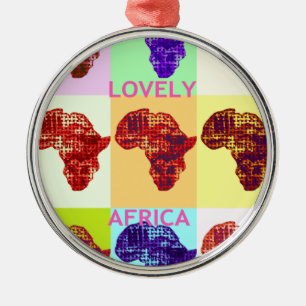 SKAPA DIN EGEN SENASTE FÄRGFULLA LOVELY-AFRIKA JULGRANSPRYDNAD METALL