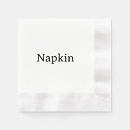 Skapa din egen signerande cocktailvit pappersservett