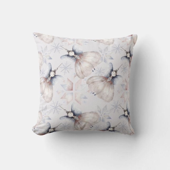 Skapa din egen Silver & Cream Hygge Snö Fairy Kudde (Framsida)
