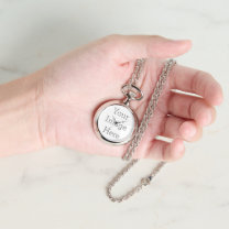 Skapa din egen Silver Necklace Watch Armbandsur
