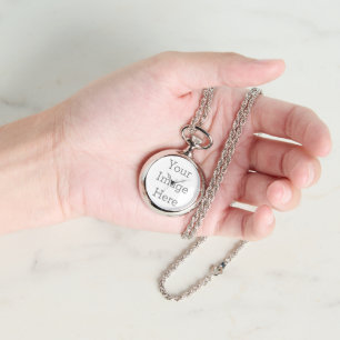 Skapa din egen Silver Necklace Watch Armbandsur