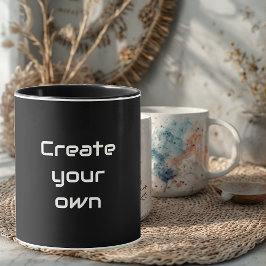 Skapa din egen Sips & Giggles svarta specialmugg Mugg