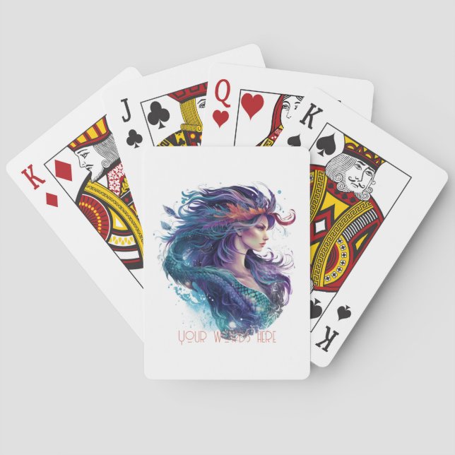 Skapa din egen Sjöjungfru för mytik Casinokort (Baksidan)