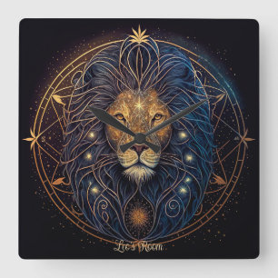 Skapa din egen sjukliga akstrologi Leo Zodiac Fyrkantig Klocka