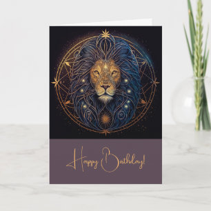 Skapa din egen sjukliga akstrologi Leo Zodiac Helgkort