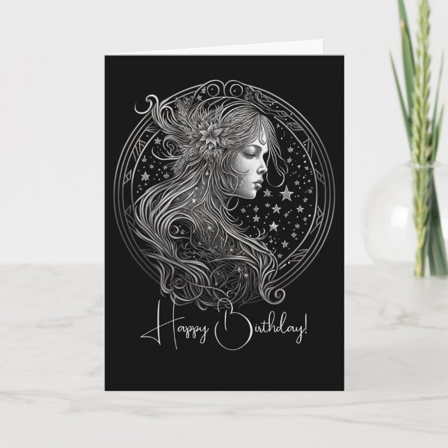 Skapa din egen sjukliga astrologi Våg Zodiac Helgkort (Framsida)
