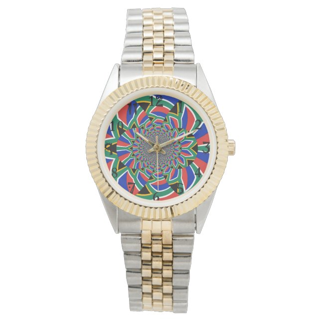 Skapa din egen skicklighet i södra Afrikan Armbandsur (Framsida)