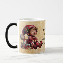Skapa Din Egen Skrattande Vintage Jul Tomte Magisk Mugg