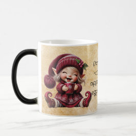 Skapa Din Egen Skrattande Vintage Jul Tomte Magisk Mugg