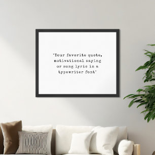 Skapa din egen skrivmaskin-offert poster