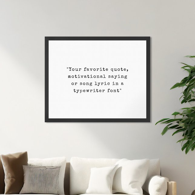Skapa din egen skrivmaskin-offert poster (Skapare uppladdad)