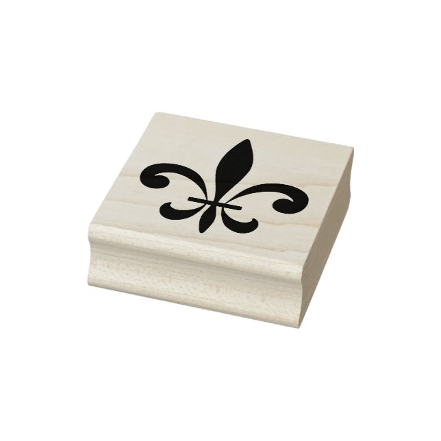 Skapa din egen slank och krökt Fleur de Lis Stämpel (Stämpel)