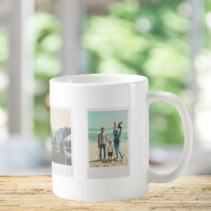 Skapa din egen snabbfilmsfotokollage kaffemugg
