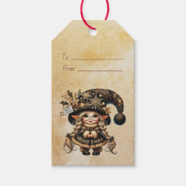 Skapa Din Egen Snallig Magisk Jultomte Tomte Presentetikett
