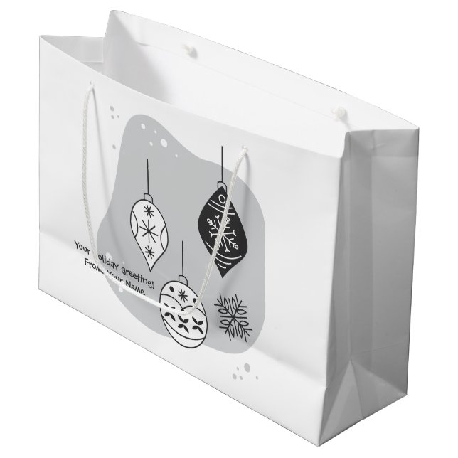 Skapa din egen Snöflingor & Baubles-jul (Framsidan Vinklad)