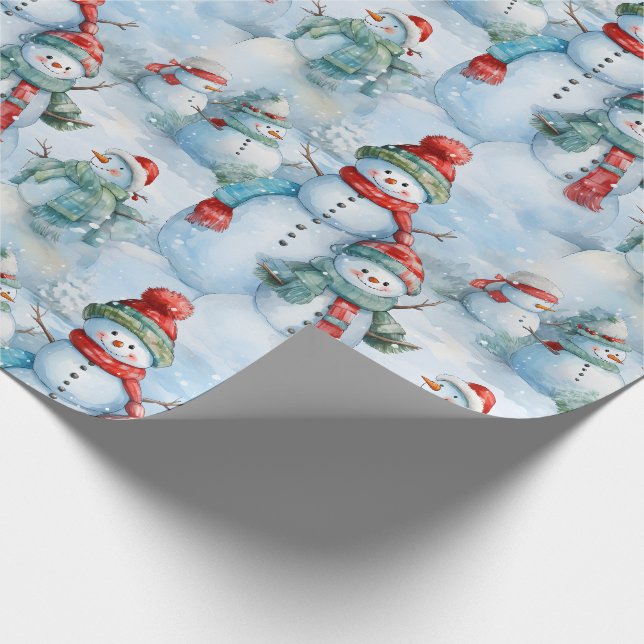 Skapa din egen Snögubbe Fält Presentpapper (Hörn)