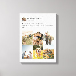 Skapa din egen Social Media Photo Collage Canvastryck