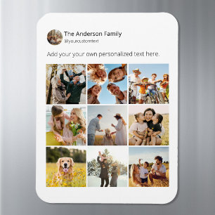 Skapa din egen Social Media Photo Collage Magnet