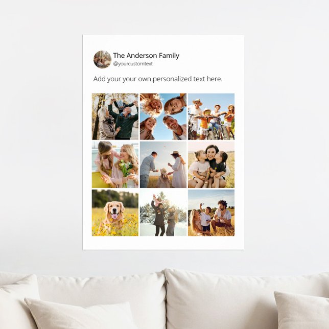 Skapa din egen Social Media Photo Collage Poster (Skapare uppladdad)