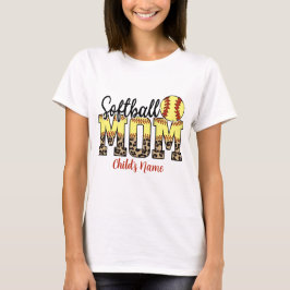 Skapa din egen softball Mamma T Shirt