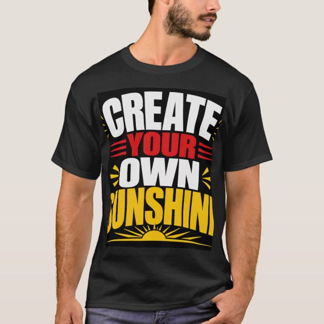 Skapa Din Egen Solsken T Shirt (Framsida)