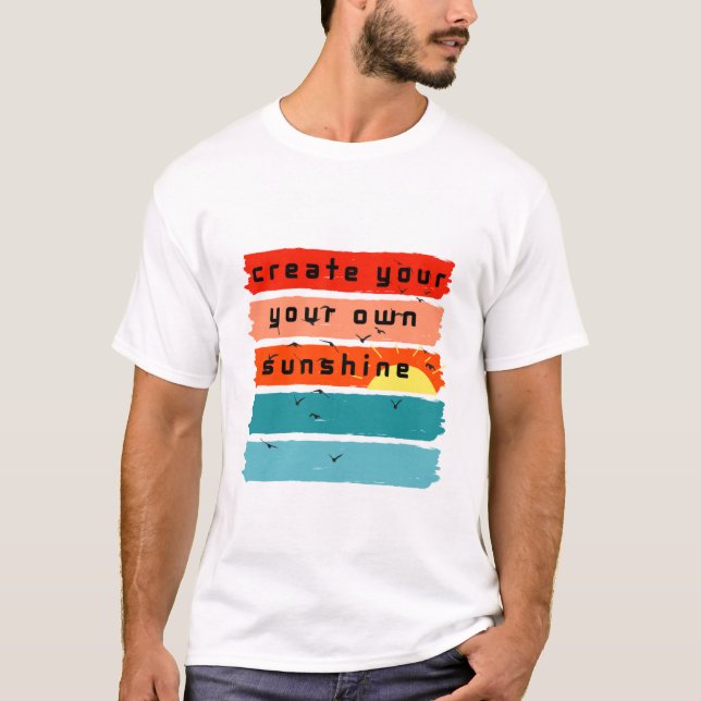Skapa din egen solsken! t shirt (Framsida)