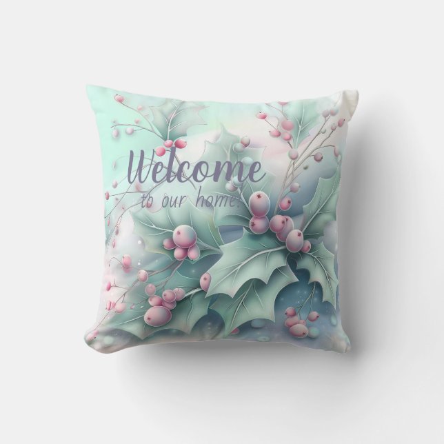 Skapa din egen soppa jul Holly Kudde (Framsida)