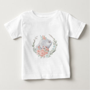 Skapa Din Egen Söt Elefant Födelsedagsflicka T Shirt