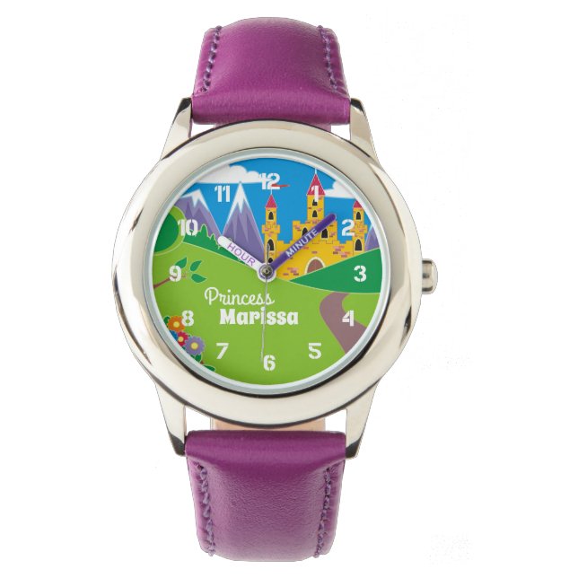 Skapa din egen Söt Fairy Princess Castle Armbandsur (Framsida)